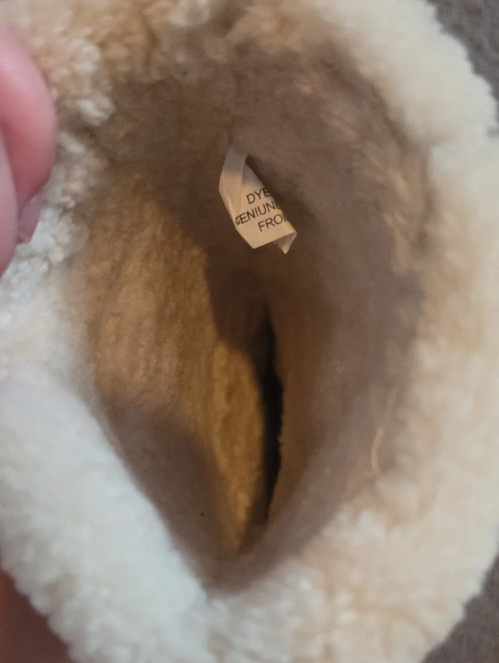 Michael Kors Brown W Cream Feaux Fur Trim Boots